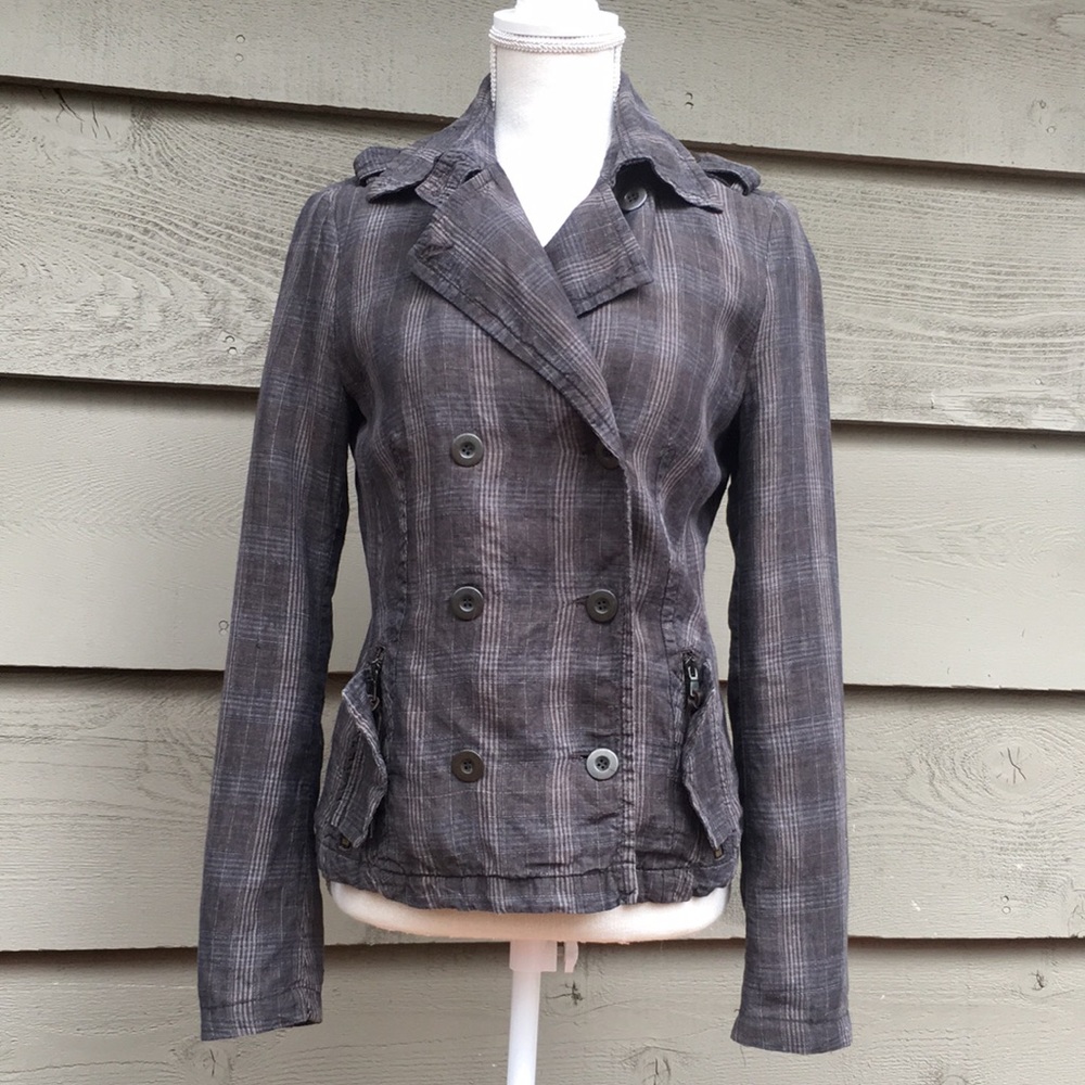 UNITED COLORS OF BENETTON Cotton Jacket Plaid 42